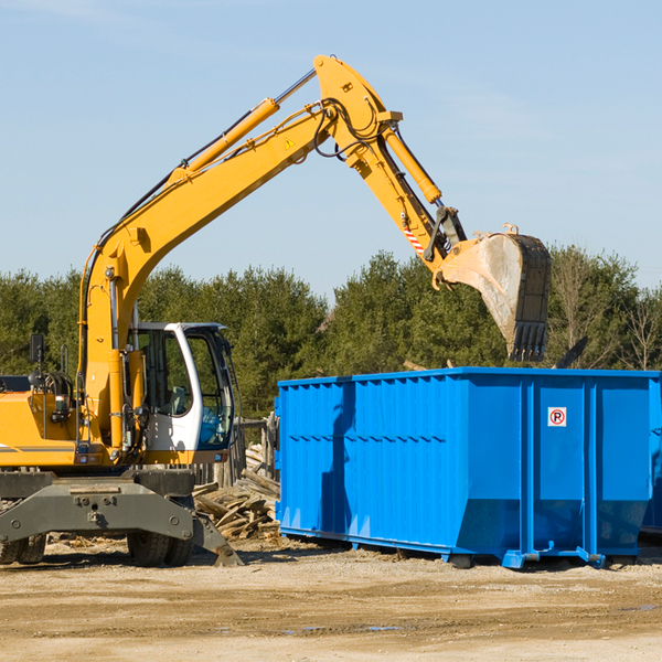 can i rent a residential dumpster for a construction project in Hugo